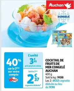 Auchan - Cocktail De Fruits De Mer Congelé