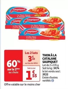 saupiquet - thon à la catalane