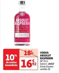 Absolut - Vodka Raspberri