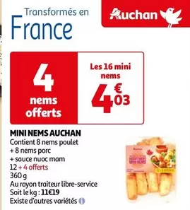 Auchan - Mini Nems