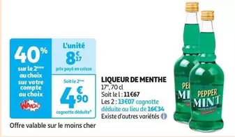 Liqueur De Menthe