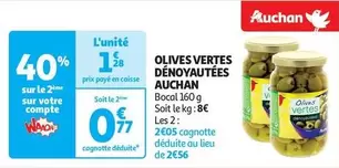 Auchan - Olives Vertes Dénoyautées