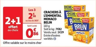 Belin - Crackers À L'Emmental Monaco 