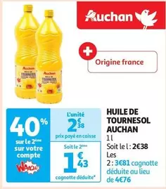 Auchan - Huile De Tournesol