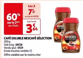 Nescafé - Café Soluble Sélection