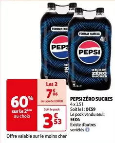 Pepsi - Zéro Sucres