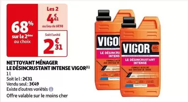 Vigor - Nettoyant Ménager : Désincrustant Intense pour un nettoyage puissant!