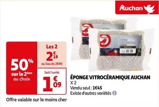 Auchan - Éponge Vitrocéramique