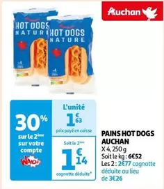 Auchan - Pains Hot Dogs