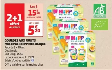 Hipp - Gourdes Aux Fruits Multipack Biologique