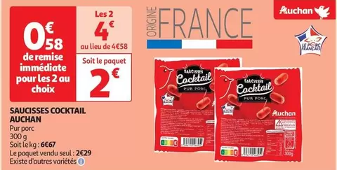 Auchan - Saucisses Cocktail