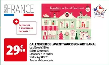 Calendrier De L'Avent Saucisson Artisanal