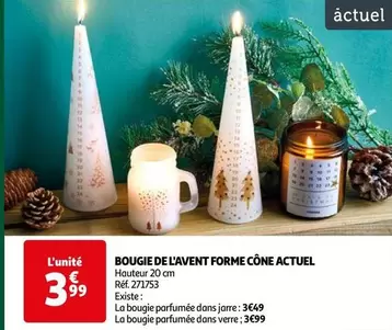 Actuel - Bougie De L'Avent Forme Cone