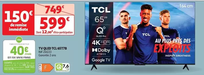 TCL - Tv Qled Tc 65T7B