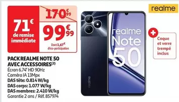 Realme - Pack Note 50 Avec Accessoires