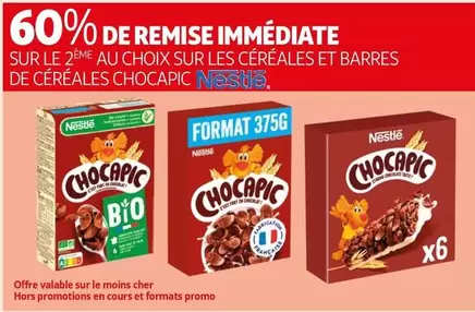 Nestlé Chocapic : Céréales et Barres de Céréales, promo et caractéristiques à découvrir !