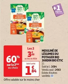 Mouline de Légumes Bio - Jardin Bio Étic : Savourez le Potager avec notre Promotion Écologique!