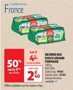 Grand Fermage - Beurre Bio Doux