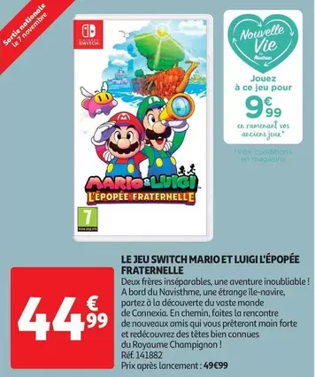 Nintendo Switch - Mario et Luigi : L'Épopée Fraternelle