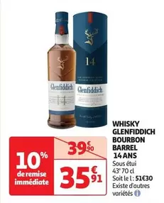 Glenfiddich - Whisky Bourbon Barrel 14 Ans