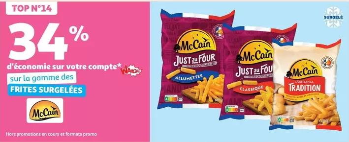 McCain - Sur La Gamme Des Frites Surgelees