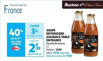 Auchan - Soupe De Poissons  À Table En France