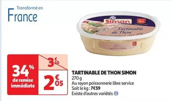 Simon - Tartinable De Thon