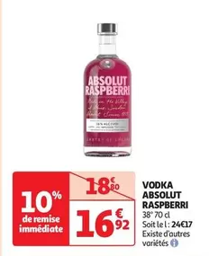 Absolut - Vodka Raspberri