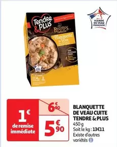 Tendre & Plus - Blanquette De Veau Cuite