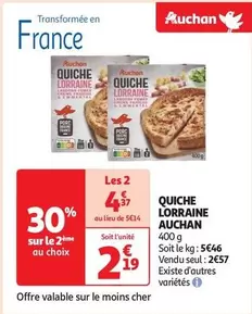 Auchan - Quiche Lorraine