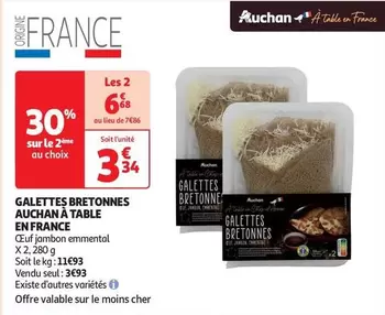 Auchan - Galettes Bretonnes À Table En France