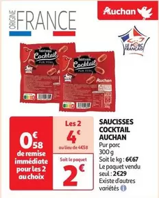 Auchan - Saucisses Cocktail