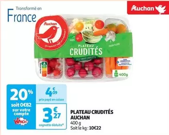 Auchan - Plateau Crudités