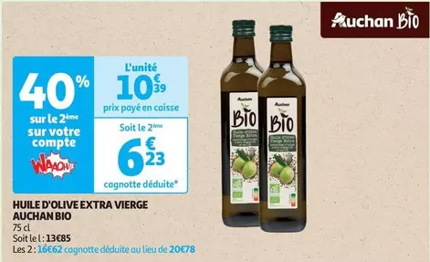 Auchan - Huile D'Olive Extra Vierge Bio