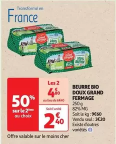 Grand Fermage - Beurre Bio Doux