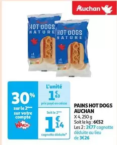 Auchan - Pains Hot Dogs