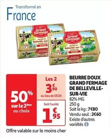 Grand Fermage - Beurre Doux De Belleville Sur Vie