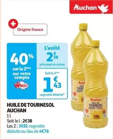 Auchan - Huile De Tournesol