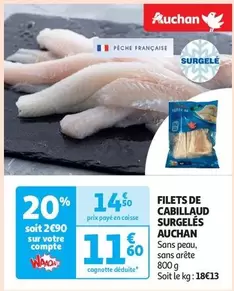 Auchan - Filets De Cabillaud Surgelés