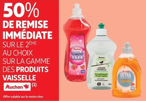 Auchan - Sur La Gamme Des Produits Vaisselle