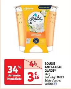 Glade - Bougie Anti-Tabac