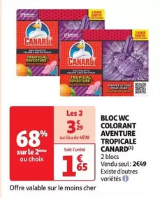 Canard-Duchene - Bloc WC Colorant Aventure Tropicale : Éclat et fraîcheur pour vos toilettes