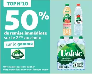 Volvic : Remise immédiate sur le 2ème produit au choix dans la gamme