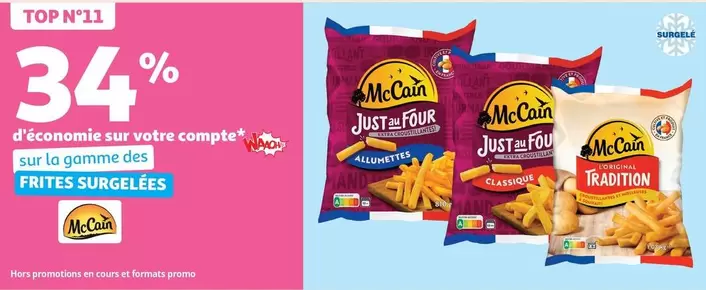 McCain - Sur La Gamme Des Frites Surgelees