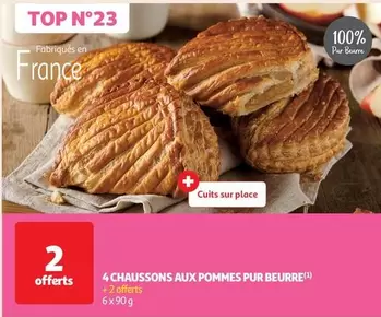 4 Chaussons Aux Pommes Pur Beurre