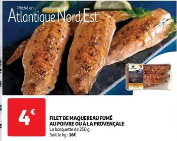 Filet de Maquereau Fumé au Poivre ou à la Provençale - Délicieux et Savoureux