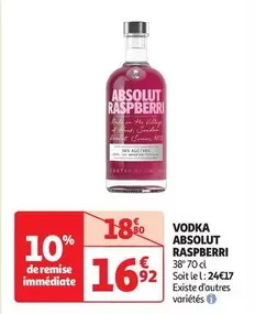 Absolut - Vodka Raspberri