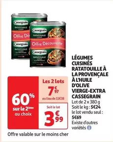 Cassegrain - Ratatouille Provençale à l'Huile d'Olive Vierge Extra