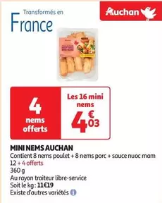 Auchan - Mini Nems