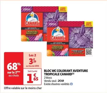 Canard - Bloc Wc Colorant Aventure Tropicale